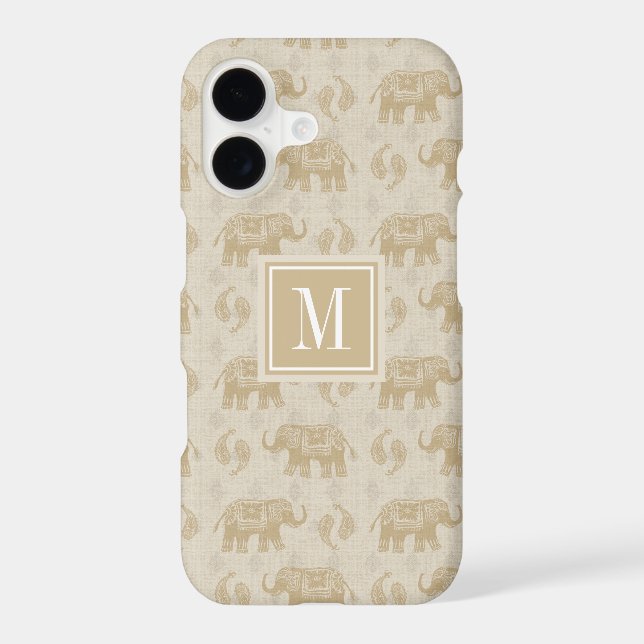 Monogram | Elephant Khaki Caravan Pattern (Back)