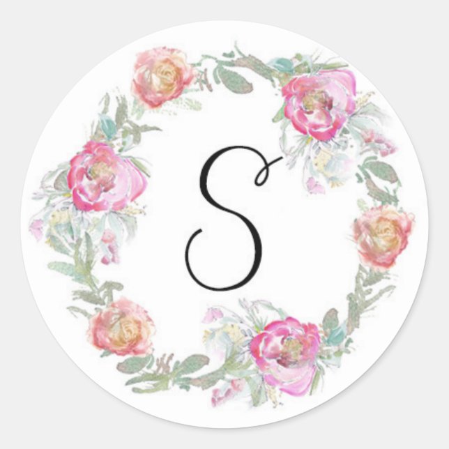 Monogram Envelope Sticker (Front)