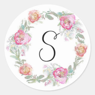 Monogram Envelope Sticker