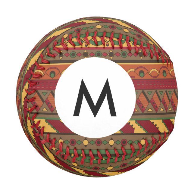 Monogram Ethnic background Baseball (Front Left)