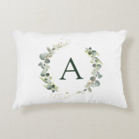Monogram Eucalyptus Green White Botanical