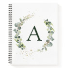 Monogram Eucalyptus Green White Botanical