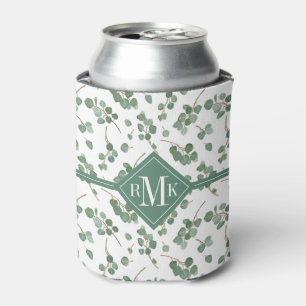 Monogram   Eucalyptus Silver Dollar Tree Foliage Can Cooler