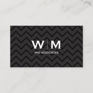Monogram Executive Pattern Business Card