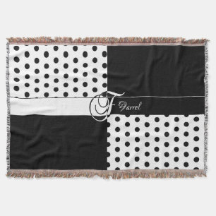 Monogram F Throw Blanket