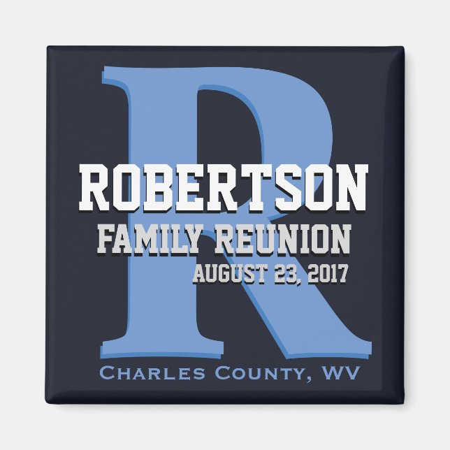 Monogram Family Reunion Magnet (Front)
