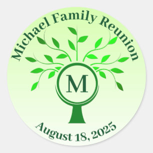 Monogram Family Reunion Sticker