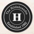 Monogram Family Surname Mod BW Personalised