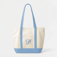 Monogram fancy two tone tote. Customise Monogram
