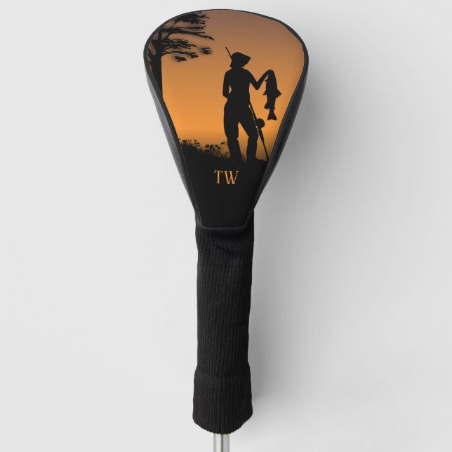 Monogram Female Fisherman Golf Head Cover (Front)