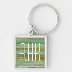 Monogram   Fields in Spring I Key Ring