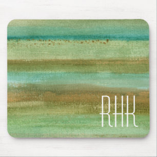 Monogram Fields in Spring I Mouse Pad