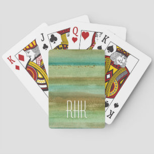 Monogram   Fields in Spring I Playing Cards