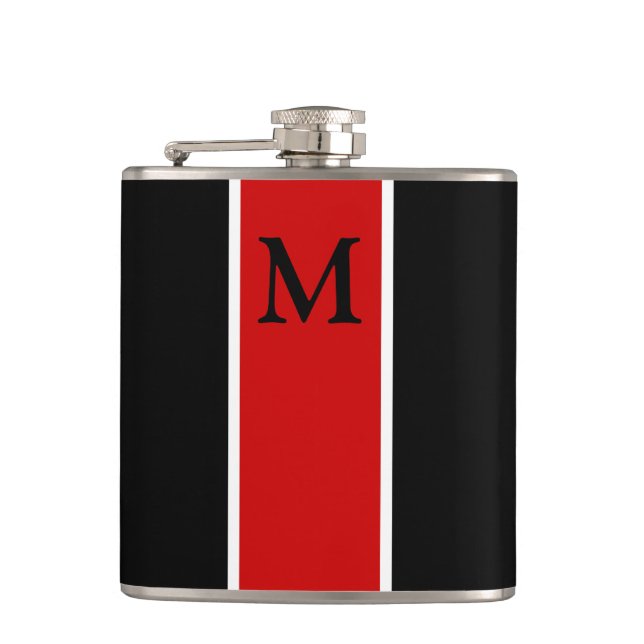 Monogram Flask Groomsman Gift (Front)