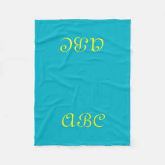 Monogram Fleece Blanket