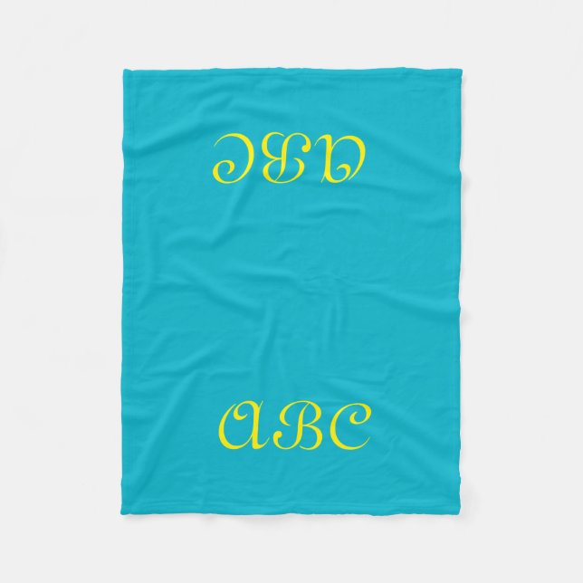 Monogram Fleece Blanket (Front)