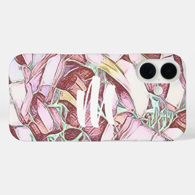 Monogram Floral  Case-Mate iPhone Case (Back (Horizontal))
