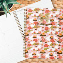 Monogram Floral Goose Waterlily  Pattern
