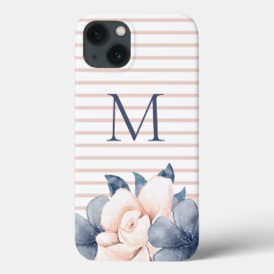 Monogram Floral Pink iPhone 13 Case