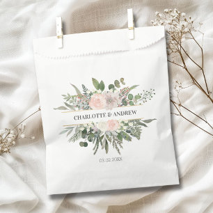 Monogram Floral Weddings  Favour Bags