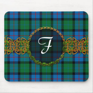 Monogram Flower Of Scotland Tartans Mouse Pad