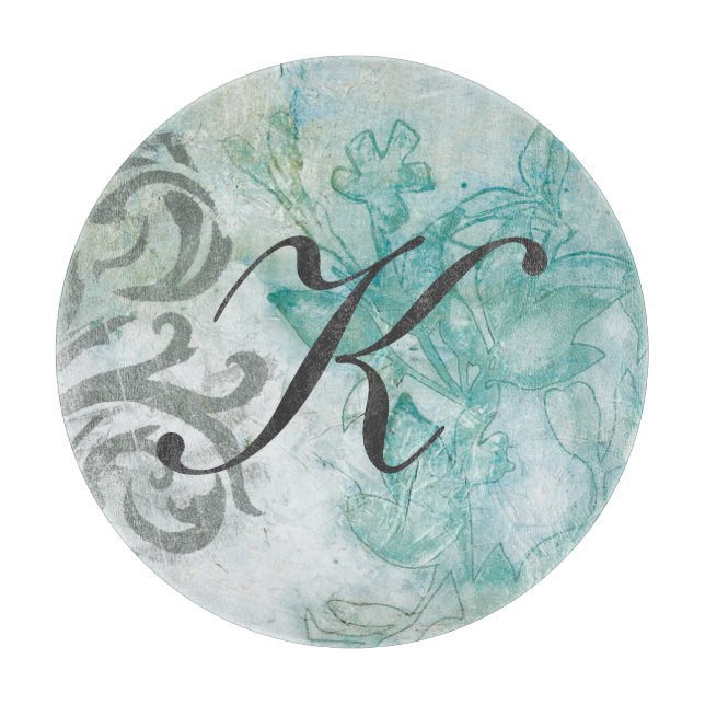 Monogram | Flower Spray II Cutting Board (Front)