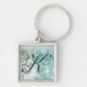 Monogram Flower Spray II Key Ring