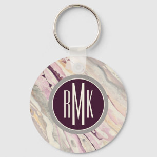 Monogram Flowing I Key Ring