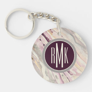 Monogram Flowing I Key Ring