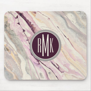 Monogram   Flowing I Mouse Pad