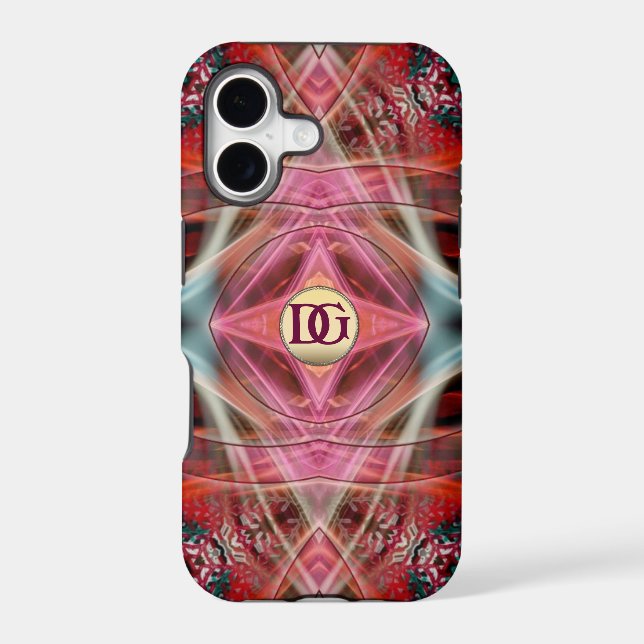 Monogram Fractal Diamond Dreams Custom iPhone 5 (Back)