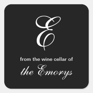 Monogram From the Wine Cellar of Square Labels
