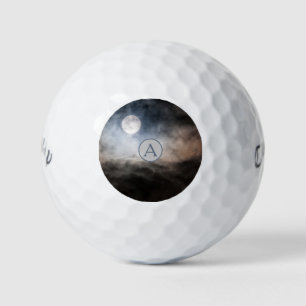 Monogram Full moon personalised Golf Balls