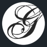 Monogram G Wedding Seal Sticker<br><div class="desc">Monogram Gifts have a huge selection of customizeable USPS postage stamps,  envelope seal stickers,  greeting cards,  tshirts,  hats,  buttons,  magnets and so much more. These monograms are great for mailing wedding invitations,  Anniversary Party invitations,  graduation announcements,  and suprise birthday parties just to name a few.</div>