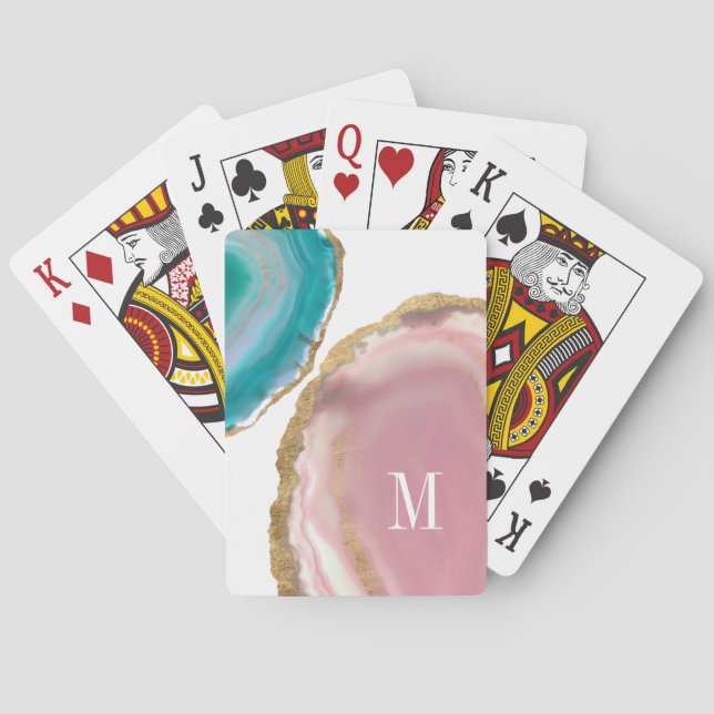 Monogram | Gem Stones I Playing Cards (Back)