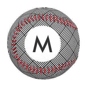Monogram Geometric checked texture Baseball
