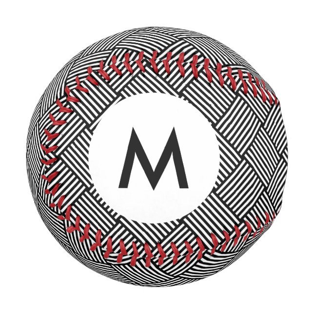 Monogram Geometric checked texture Baseball (Front Left)