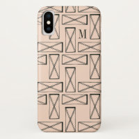 Monogram | Geometric Rectangle X Design