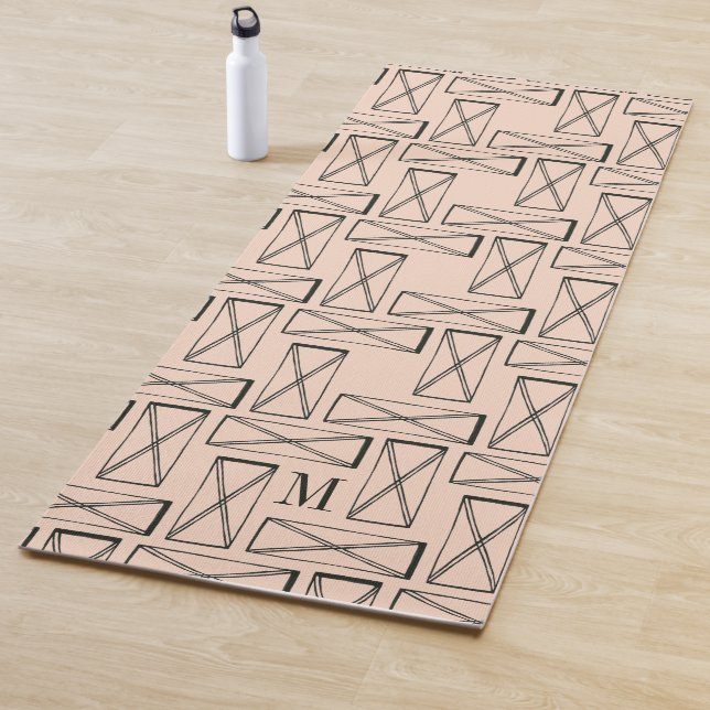 Monogram | Geometric Rectangle X Design Yoga Mat (In Situ)
