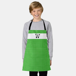 Monogram Gingham Apron
