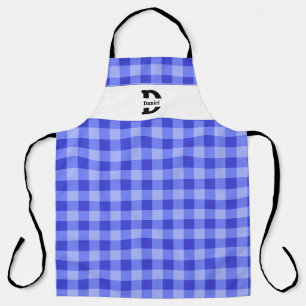 Monogram Gingham Apron