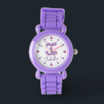 Monogram girls I doodle heart art name watch<br><div class="desc">Monogram letter I hearts and flower add your own name watch, currently reads Isabelle. Cute doodle drawing design of the letter I surrounded by clock numbers and hearts. Other matching items available for this letter and other letters. If you need help with placing your own name on this product please...</div>