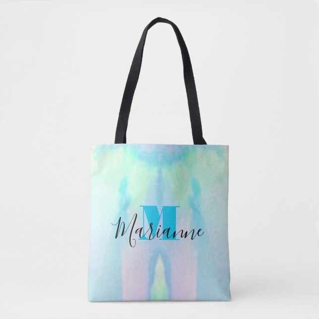Monogram Girly Pretty Stylish Tote Bag (Front)