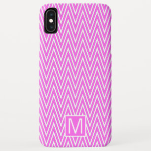 Monogram GL Pink Steep Chevron Case-Mate iPhone Case