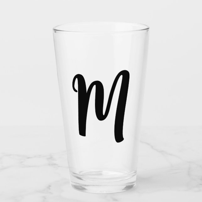 MONOGRAM GLASS TUMBLER (Front)