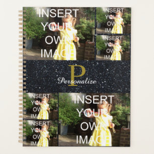 Monogram Glitter Effect 2021 Personalised Photo Planner