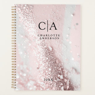 Monogram Glitter Planner