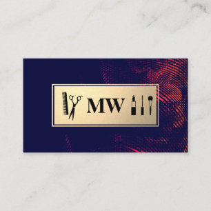 Monogram Gold Stylish Mystique Appointment Card
