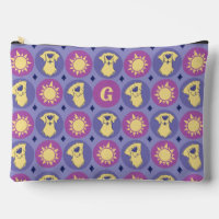 Monogram Golden Retriever Whimsical Sun Large
