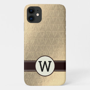 Monogram Golden Triangle Pattern Case-Mate iPhone Case